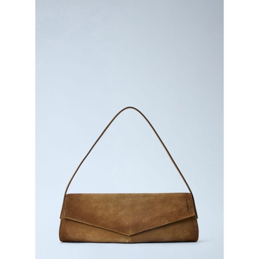 Jil Sander Women Kante Suede Shoulder Bag